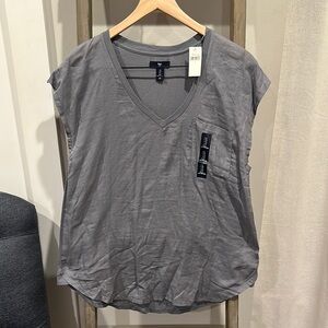 GAP Factory Gray Relaxed Short Sleeve T-Shirt